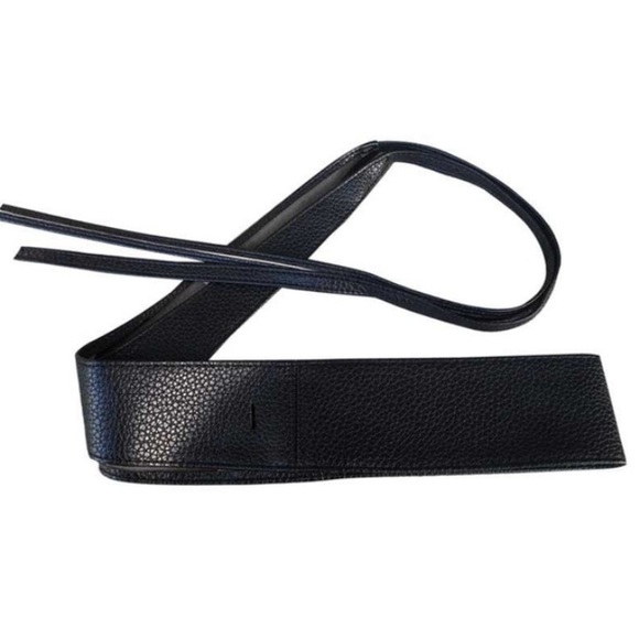 Soft Faux Leather Wide Self Tie Wrap Around Obi Waist Band Boho Dress Belt - Picture 8 of 8
